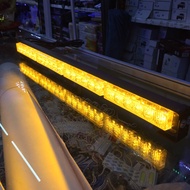 ไฟ LED ไฟไซเรน เหลือง-เหลือง ไฟฉุกเฉิน ไฟกู้ภัย ไฟไซเรนติดหลังคา 60cm  4ท่อน 1หน้า  3W เต็มสว่างตาแตก 12V พร้อมขาแม่เหล็ก