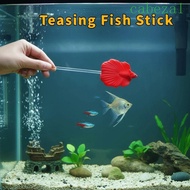 CABEZA Betta Training Wand, Resin Long Pole Teasing Fish Stick, Fun Fish Shaped Colorful Fish Traini
