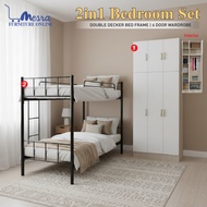 mesra-wardrobe 6door , wardrobe , bedroom set 6door , double dacker , bedoom set double dacker , war