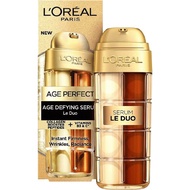 LOreal Age Perfect Anti Aging Duo Face Serum 30ml- 2 FACE SERUMS IN 1 PUMP. FROM 7 DAYS REDUCE VIS