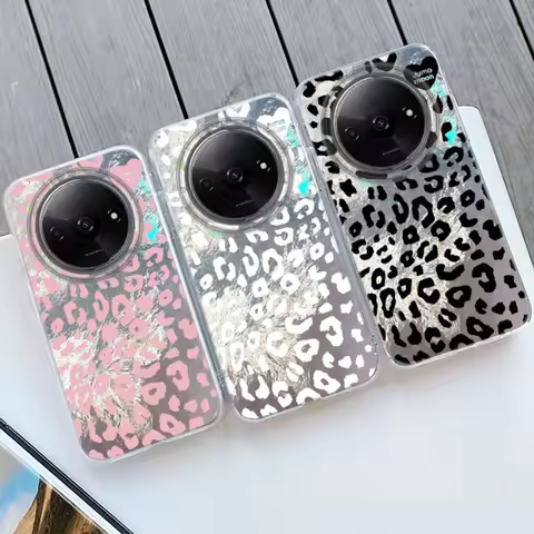 Luxury Couple Leopard Girls Phone Case For Xiaomi Redmi 15C 14C 13C Note 15 14 13 12 11 10 9 8 Pro A