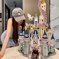 Compatible with Lego Disney Castle Girls' Series Building Blocks High Difficulty Assembling Building Educational Toys Birthday Gifts