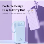 120W Super Fast Charging Powerbank 600000mah With 4 Cables Led Digital Display Portable Large Capaci