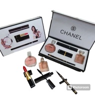 (5 in 1) Gift Set Makeup Perfume Mini | Hadiah Set Wangian Mekap Untuk Perempuan | Best Gift Box