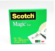 SCOTCH MAGIC TAPE INVISIBLE TAPE 810 REFILL SOLASI TRANSPARANT