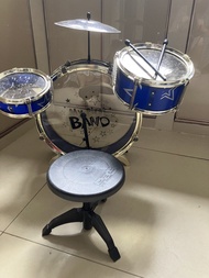 My first Band Kid’s drum set兒童爵士鼓套裝 藍色 附凳