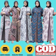Dress Gamis Batik Modern Pekalongan Jumbo Kombinasi - Gamis - Gamis