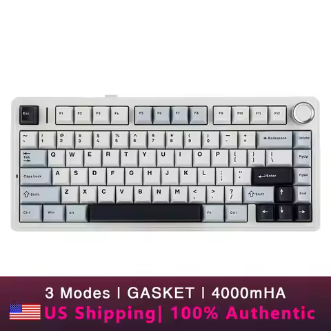 AULA F75 2.4G Wireless/Bluetooth/Wired Gaming Mechanical Keyboard RGB Customized 75% Layout OEM Prof