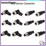 LUCKY M12 Sensor Connector, Connector Sensor Plug M12 Aviation Plug, Angle Male Female Socket M12 Se