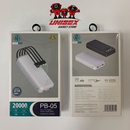 DNA design PB-05 PowerBank 20000mah 4in1 Cable Fast Charging Power Bank PB05