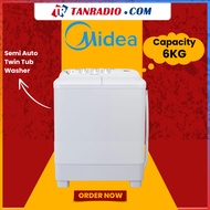 Midea Semi Auto Twin Tub Washer | 6kg, 7kg, 8kg & 9kg | Semi Automatic Washing Machines