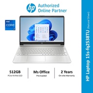 HP Laptop/Notebook 15s-fq2538TU- Silver (15"HD/INTEL/i7-1165G7/8GB DDR4/512GB SSD/Intel IrisXe Graphics/Win 11) [Free Backpack]