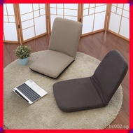 Folding Single Chair Upholstered Recliner Bed Back Chair Tatami Sofa Lazy Sofa Floor Gaming Sofa Chair Adjustable Backrest Cushio Bedon Tatami D68N