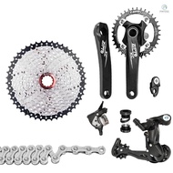 ZTTO Bike for Cassette Mountain Crankset Derailleurs 11 - MER Flywheel 1 x 10 Speed 50 T 10 Chain MTB Shifter HOT Groupset