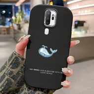 MERAH HP Phone Case For OPPO A5 2020 A9 2020 Case Silicone Phone Case Beautiful Pink Whale Pattern B