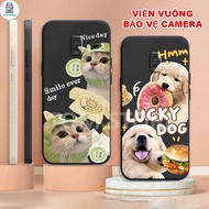 Samsung J6 / J6 PLUS / J6 + Case With Square Bezel panda, doggi, cute Funny kitty