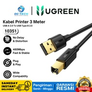 Printer Cable 3 Meter USB A 2.0 To Male Type B 2.0 Printer UGREEN 10351 Original Official Warranty