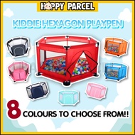 ♒Foldable Hexagon Playpen Playground Kids Indoor Baby Play Fence Kids Safety Play Yard Pagar Kanak Mainan Playpen Fence☝
