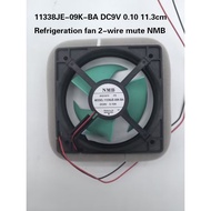 Suitable for All Kinds of Refrigerators 11338JE-09K-BA 9V 0.10 Frozen Refrigerated Fan 2-Wire Silent