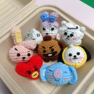 Bt21 BTS characters handmade crochetKeychain