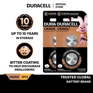 [Bundle of 2] Duracell Specialty CR2025 Lithium Coin Battery 3V, pack of 2