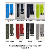 For Garmin Epix Pro/ Fenix 7X Pro/ Fenix 7X/ Fenix 6X/ Fenix 5X/ Fenix 3HR  OEM Easy Fit Silicone Ba