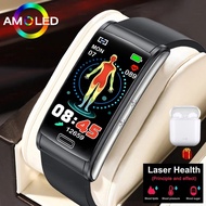 2023 New ECG+PPG smart watch for men Blood Pressure Measurement IP68 Waterproof Sport Ladies Smartwatch Blood Glucose Monitor fitness tracker E600 智能手表
