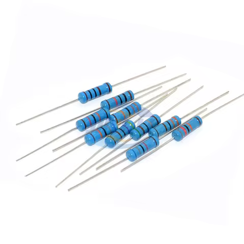 20pcs 1W Metal Film Resistor 0.18R 0.2R 0.22R 1.8 1K8 2R 2K 2.2R 2K2 18R 18K 20R 22 180 200 220Ohm F
