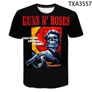 Guns N Roses T Shirt Men Women T Shirts Fashion Casual Short Sleeve Oversize Tee Summer 3D Print Streetwear
