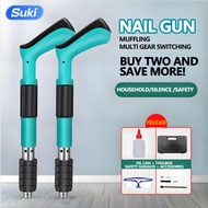 Nail Gun Power Tool Heavy Duty Nail Gun Punch Gun Concrete Tool Silent Nail Gun 5 Speed Adjustable P