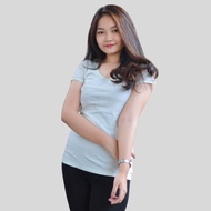 [2 varian] JMS - kaos polos lengan pendek wanita branded sisa ekspor