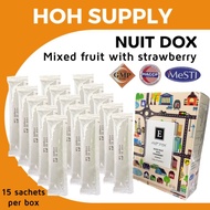 Ready Stock现货最新包装盒【1盒15条】Mixed Fruit & strawberry Nuit Dox jelly 轻松排毒