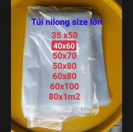 10kg Túi Nilong Khổ Nhỏ Lớn Túi PE bao nilong hàng DẺO MỎNG 3.5ZEM Lồng Bao Tải/ Bọc nilong Bảo Quản