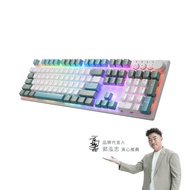 irocks K74R 機械式鍵盤-熱插拔Gateron軸-RGB背光-海島藍 注音版