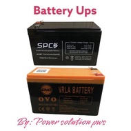 Battery Ups SPC 12v 7ah 7.2Ah Equation Battery. ovo 12v 7.2Ah