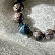 彼得石 特別色系古銅龍鱗能量手串 強火彩彼德石