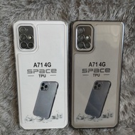 Softcase Casing SAMSUNG A71 4G Silicone Casing Transparent TPUBENING Back Protector hp + Camera
