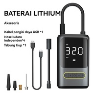 Car Air Pump Mini Pompa Angin Elektrik Tire Inflator Electric Pompa Portable Pompa Ban Mobil dan Mot