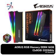 GIGABYTE AORUS 16GB(8X2) DDR4 3333MHZ RGB Gaming Ram (GP-ARS16G33)