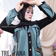 Zanneta Dress original by Trevana Collection terbaru gamis murah cod
