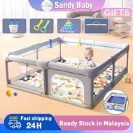 Free Returns Playpen baby fence playground foldable pagar baby safety kandang baby playmat playpen f