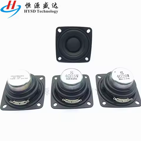 2Pcs 2 Inch 52MM Full Range Audio Speaker 4Ohm 8 Ohm 10W 15W 20W Sound Amplifier Home Speaker DIY Bl