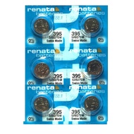 [SG] [6 Pieces] Renata 395 SR927SW SR57 SR927 Button Silver Oxide Battery