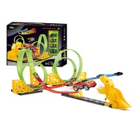 Tinyzone 32-piece dinosaur track assembly set, track toy assembly for boys