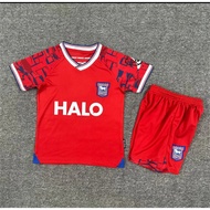 New kids set 2025 26 Ipswich Town Jersey away children Sports Shirt kids kit 16-28