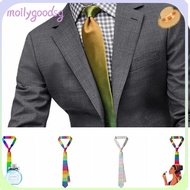 MOILYGOODSG Striped Tie, Rainbow Personality Shirt Neckties, Casual Colorful Men Accessories Gay