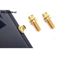 2 pcs of RISK M5*12mm Titanium Cone Bike Bottle Holder Screw Cycling
