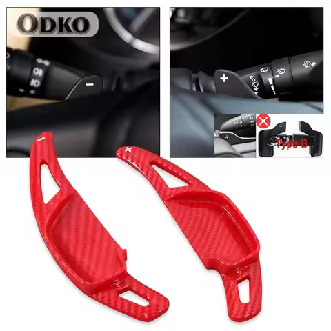 Carbon Fiber Car Steering Wheel Paddle Shift Extension For Toyota Rav4 Camry Corolla Reiz Ralink Zel