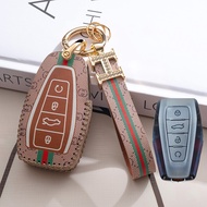 Geely Okavango Coolray Emgrand Azkarra Remote Key Case Cover Leather Keychain