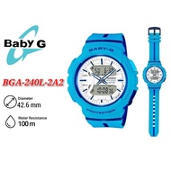 Casio Baby-G BGA-240L-2A2 Blue Resin Band Women Sports Watch - BGA-240